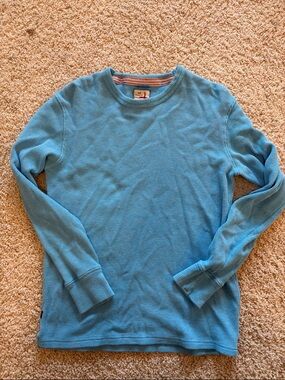 Relwen Men's Light Blue Thermal Long-Sleeve Shirt